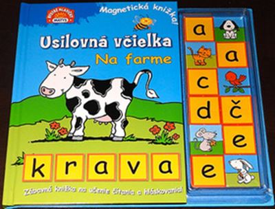 Usilovná včielka: Na farme - Magnetická knižka - Krava