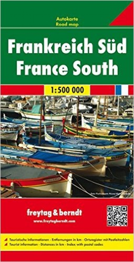 Frankreich Süd / France South 1:500 000 - Autokarte / Road map