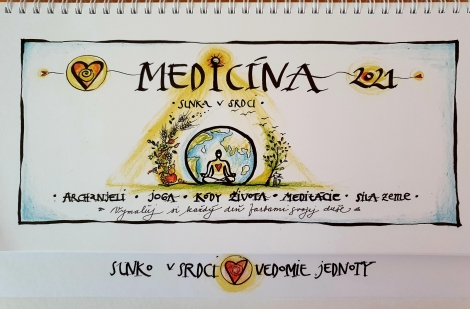 Medicína Slnka v srdci 2021 - Stolový kalendár - Sofia - Slnko v srdci