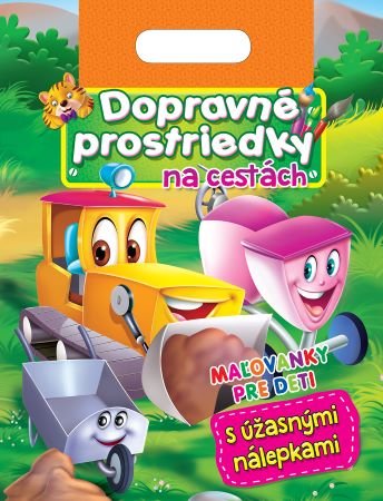 Dopravné prostriedky na cestách - Maľovanky pre deti s úžasnými nálepkami