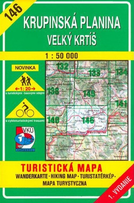 Krupinská planina - Veľký Krtíš 1:50 000 - Turistická mapa