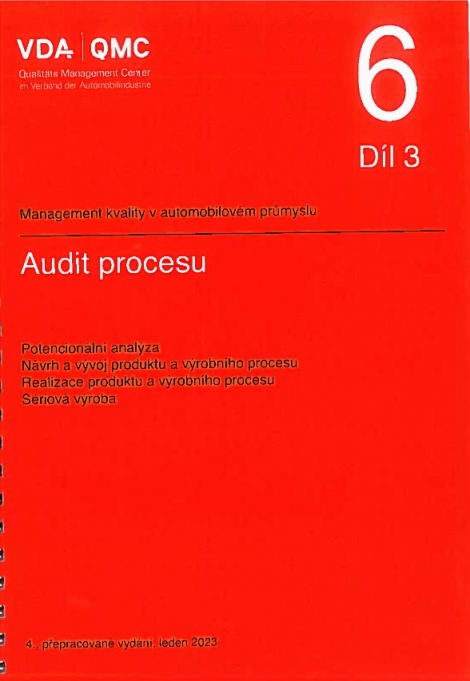 VDA 6.3 - Audit procesu - Proces vzniku produktu/sériová výroba
