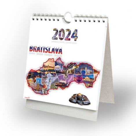 Bratislava 2024 - stolový, závesný, pohľadnicový kalendár