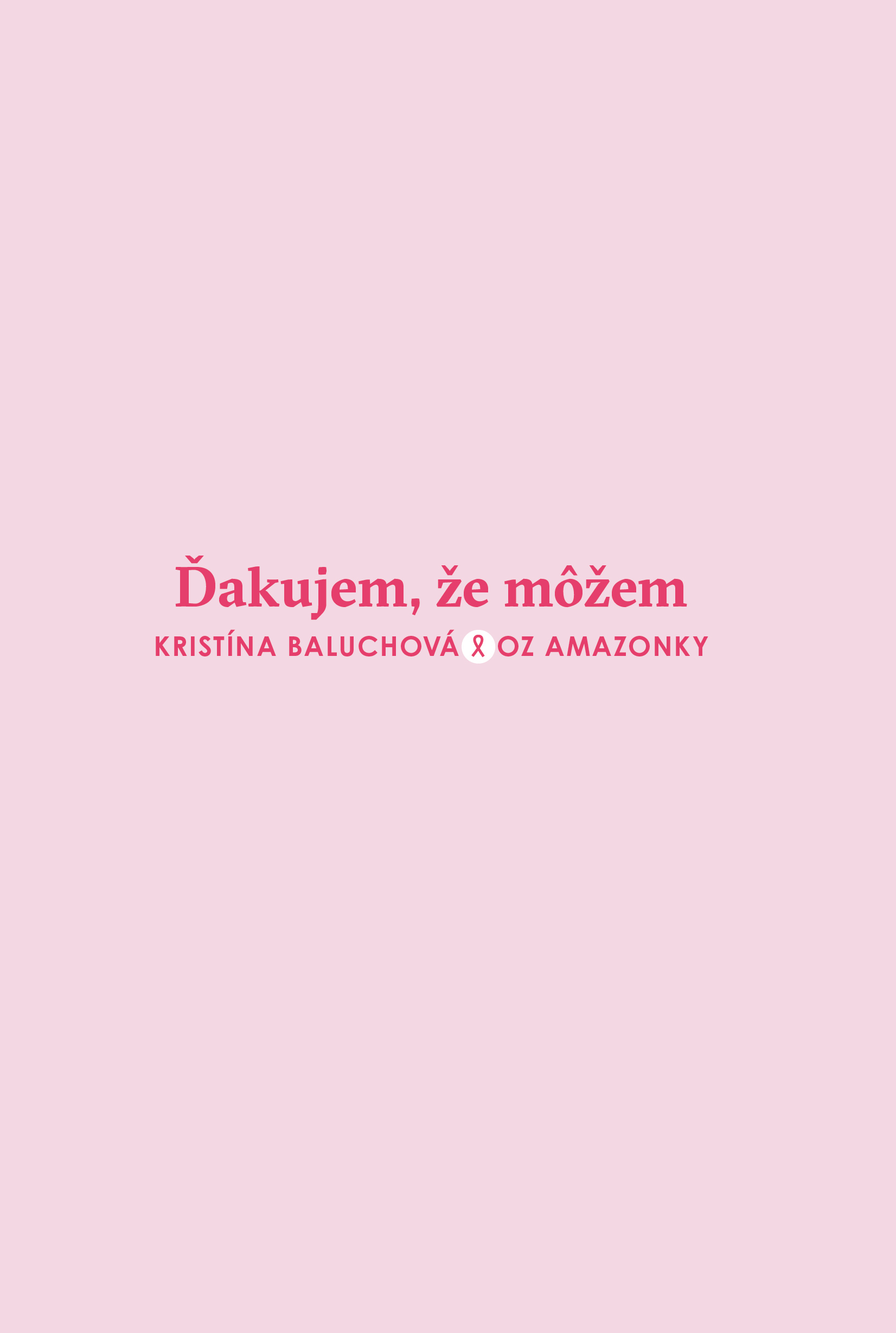 Ďakujem, že môžem