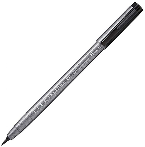 COPIC Multiliner černý štětcový S
