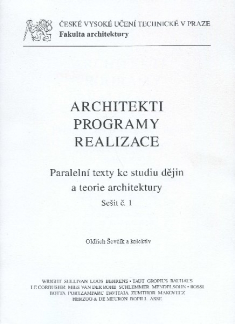 Architekti. Programy. Realizace - 