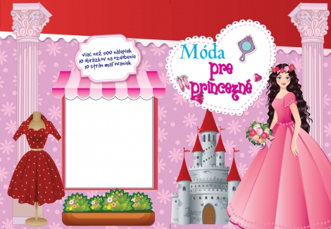 Móda pre princezné-viac než 500 nálepiek-špirálová väzba - 