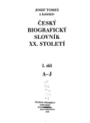 Český biografický slovník XX. století I., II., III.