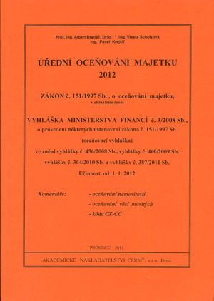 Úřední oceňování majetku 2012 - 