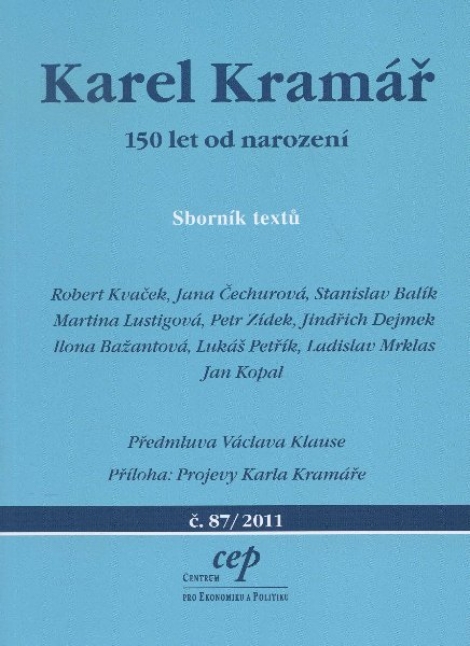 Karel Kramář - 150 let od narození
