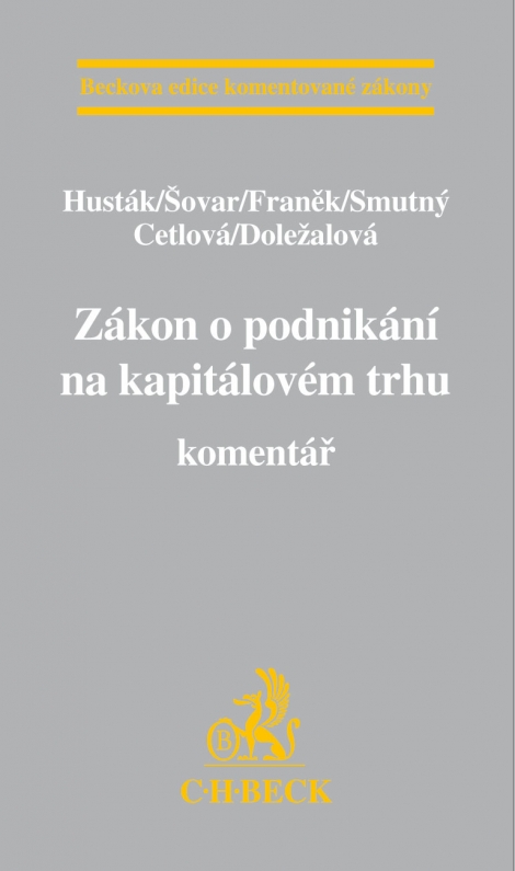 Zákon o podnikání na kapitálovém trhu. Komentář - 