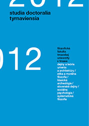 Studia doctoralia Tyrnaviensia 2012 - 