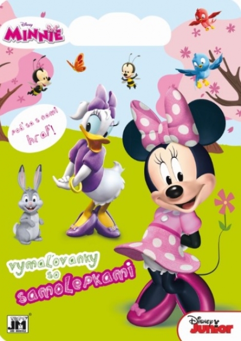 Vymaľovanky so samolepkami - Minnie - Poď sa s nami hrať!