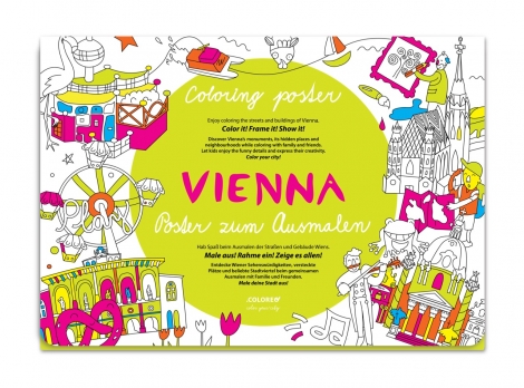 Vienna - Poster zum Ausmalen / Coloring poster