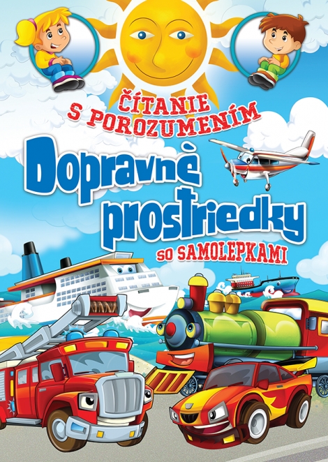 Čítanie s porozumením - Dopravné prostriedky - so samolepkami