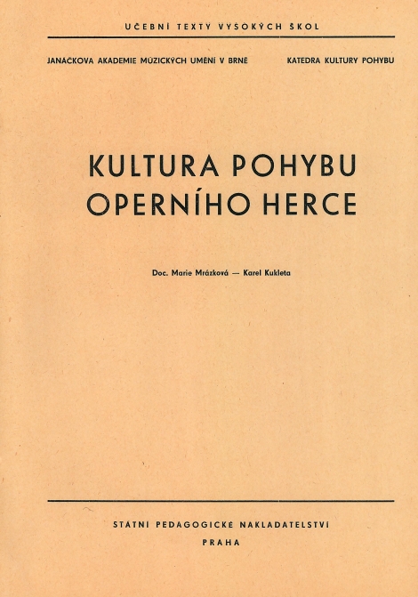 Kultura pohybu operního herce - 