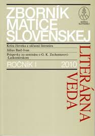 Zborník Matice slovenskej - Literárna veda I