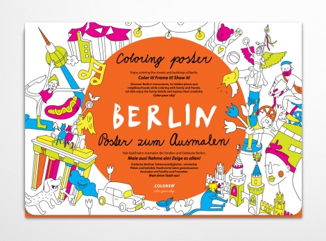 Berlin - Poster zum Ausmalen / Coloring poster