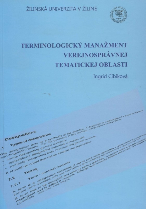 Terminologický manažment verejnosprávnej tematickej oblasti - 