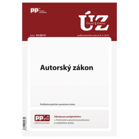 UZZ 33/2015 Autorský zákon - 
