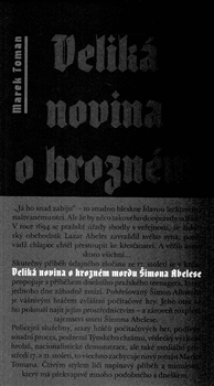 Veliká novina o hrozném mordu Šimona Abelese - 