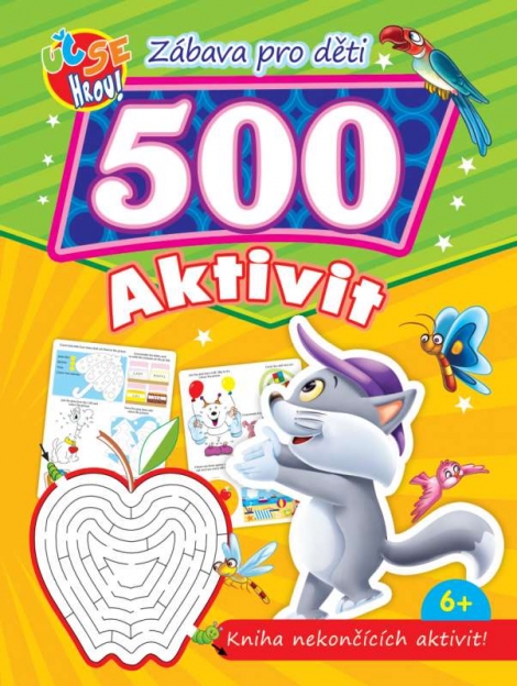 500 aktivit - kočka - Kniha nekončících aktivit!