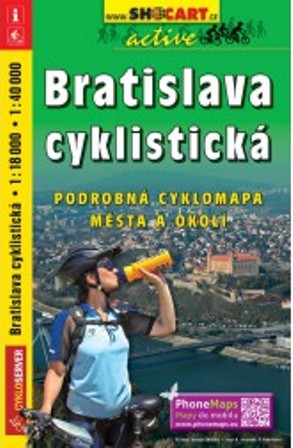 Bratislava cyklistická 1 : 18 000 / 1 : 40 000 - Podrobná cyklomapa mesta a okolia