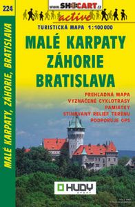 Malé Karpaty, Záhorie, Bratislava 1:100 000 - Turistická mapa SHOCart Slovensko 224