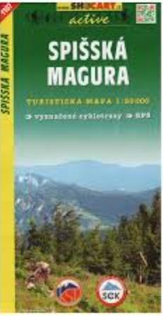 Spišská Magura 1:50 000 - Turistická mapa SHOCart Slovensko 1107