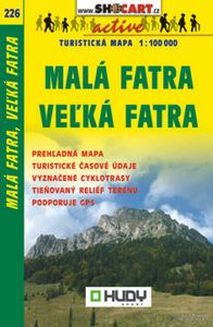 Malá Fatra, Velká Fatra 1:100 000 - Turistická mapa SHOCart Slovensko 226