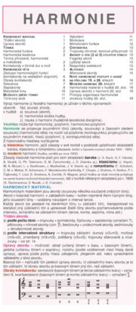 Harmonie - nauka o hudební harmonii