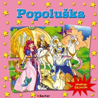 Popoluška-6x puzzle - Obsahuje 6x puzzle