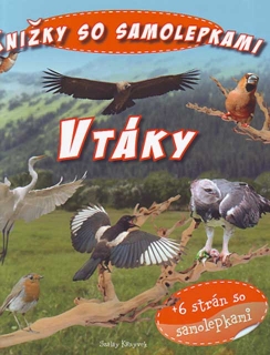 Knižky so samolepkami - Vtáky - + 6 strán so samolepkami