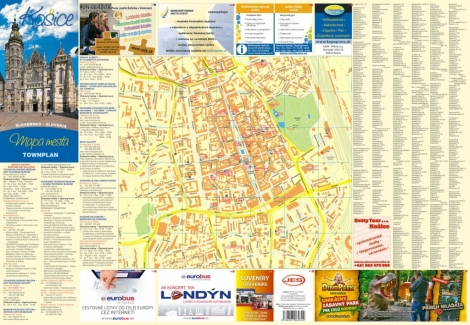 Košice - Mapa mesta