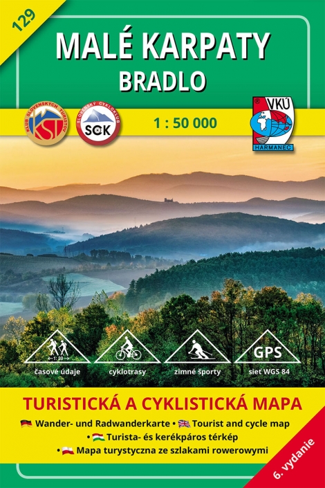 Malé Karpaty - Bradlo 1 : 50 000 - Turistická mapa 129