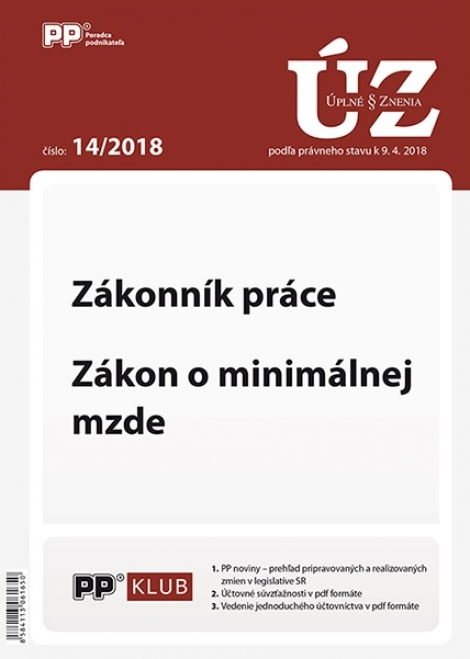 UZZ 14/2018 Zákonník práce, Zákon o minimálnej mzde