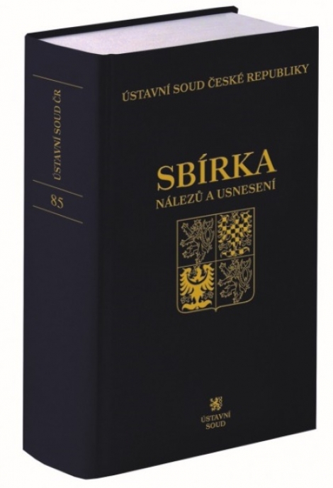Sbírka nálezů a usnesení ÚS ČR, sv.85 (vč. CD)