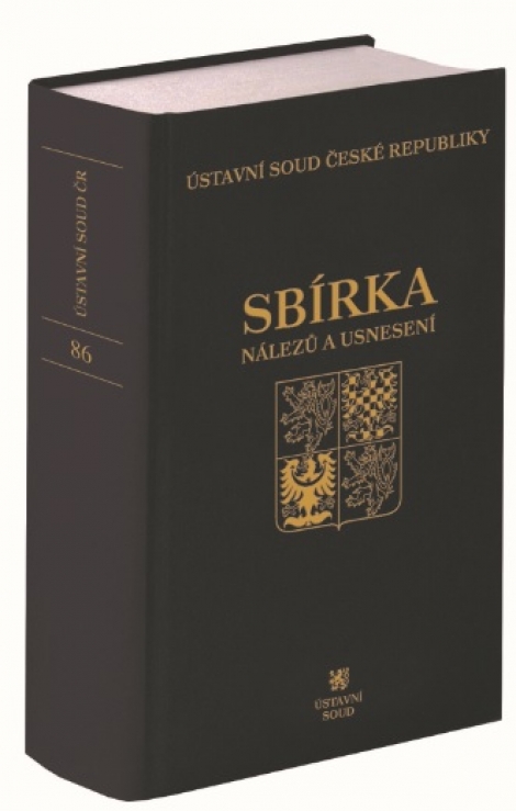 Sbírka nálezů a usnesení ÚS ČR, svazek 86 (vč. CD) - 