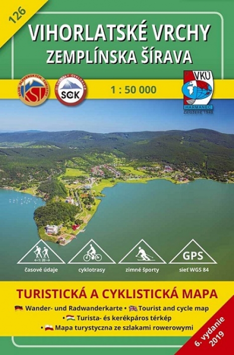 Vihorlatské vrchy - Zemplínska šírava 1:50 000 (6.vydanie) - Turistická mapa 126