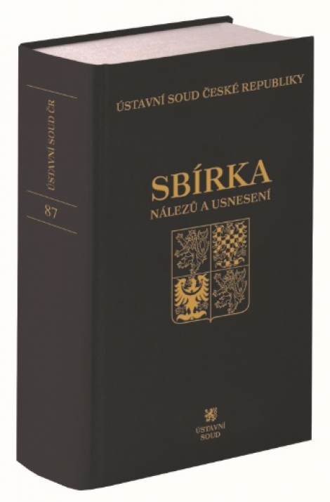 Sbírka nálezů a usnesení ÚS ČR, svazek 87 (vč. CD) - 