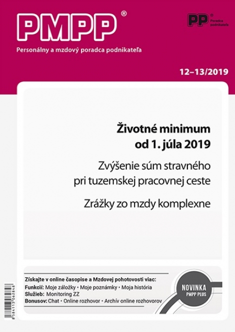 PMPP 12-13/2019 Životné minimum od 1. júla 2019 - 