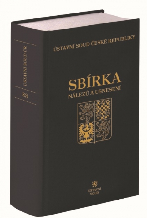 Sbírka nálezů a usnesení ÚS ČR, svazek 88 (vč. CD)