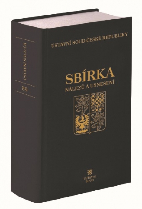 Sbírka nálezů a usnesení ÚS ČR, svazek 89 (vč. CD) - 
