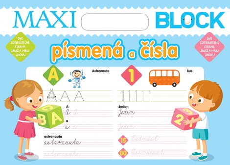 Maxi Blok - písmená a čísla - 