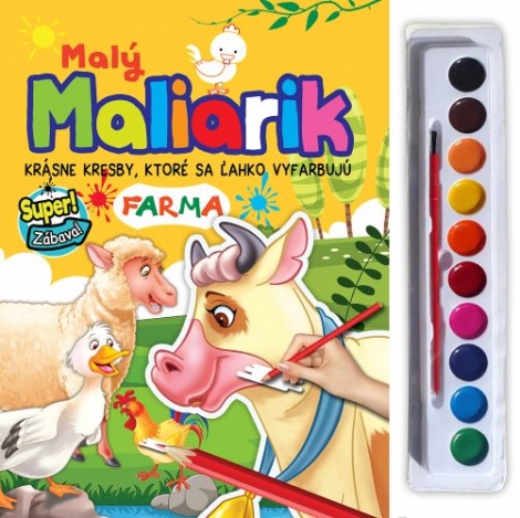 Malý Maliarik - Farma - Krásne kresby, ktoré sa ľahko vyfarbujú