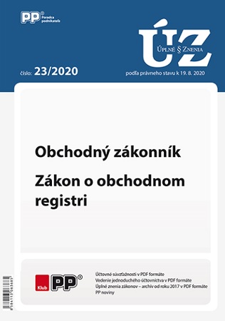 UZZ 23/2020 Obchodný zákonník, Zákon o obchodnom registri