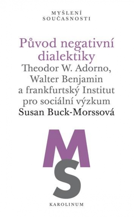 Původ negativní dialektiky - Theodor W. Adorno, Walter Benjamin a frankfurtský Institut pro sociální výzkum