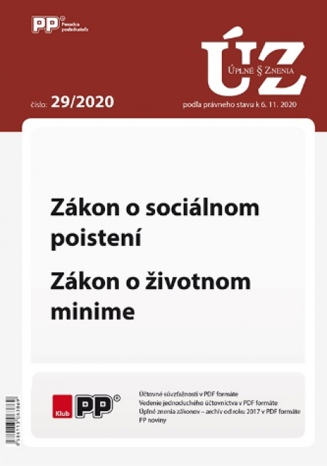 UZZ 29/2020 Zákon o sociálnom poistení, Zákon o životnom minime
