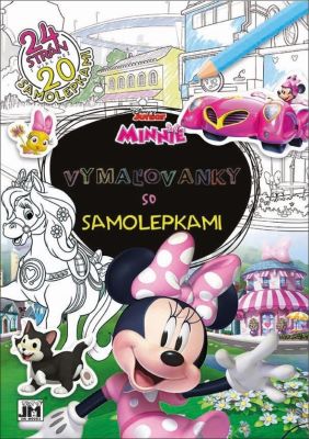 Vymaľovanky so samolepkami - Minnie (A4) - 24 strán s viac než 20 samolepkami
