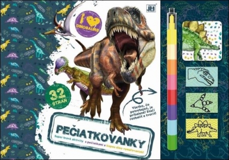 Pečiatkovanky - Dinosaury - Super hravé aktivity s pečiatkami a kopou vymaľovaniek!